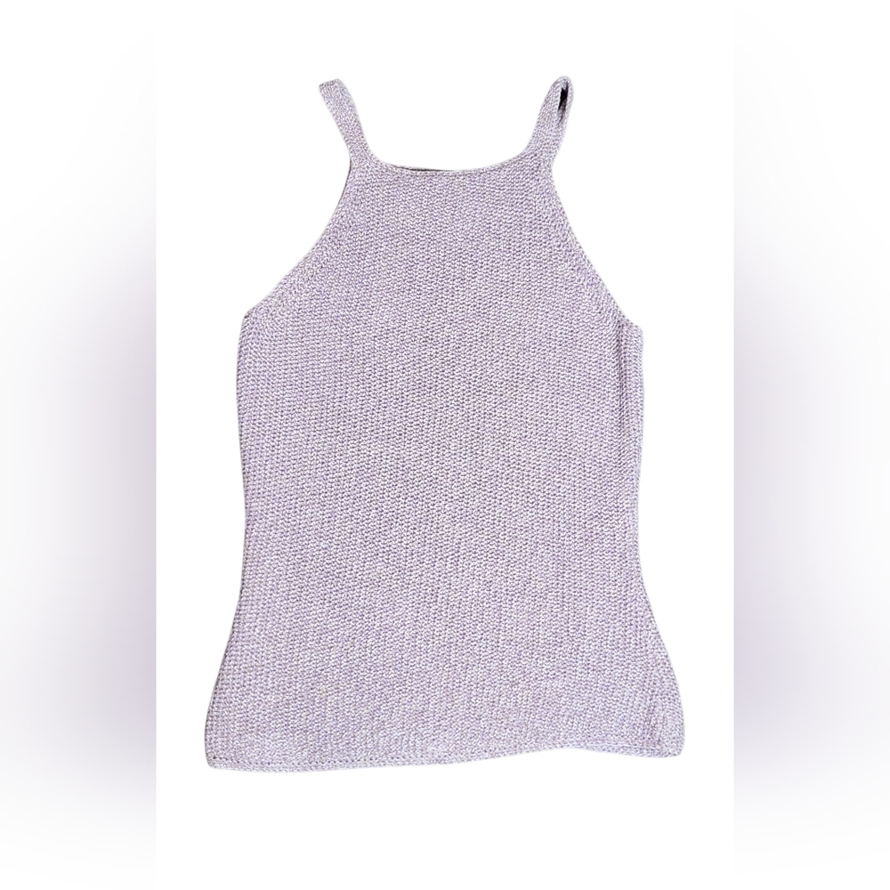 Clifford & Wills Women's Lavender Knit Halter Top M Tank Sleeveless